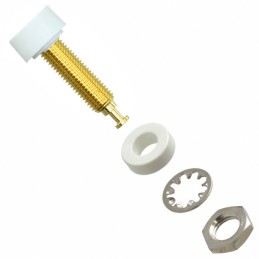 1 pcs : 2854-9 - CONN BANANA JACK TURRET WHITE