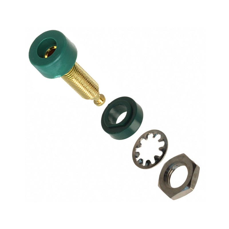 1 pcs : 2854-5 - CONN BANANA JACK TURRET GREEN