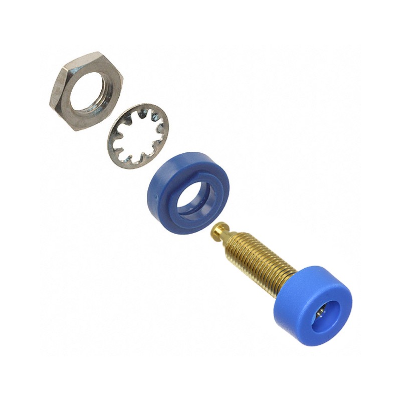 1 pcs : 2854-6 - CONN BANANA JACK TURRET BLUE