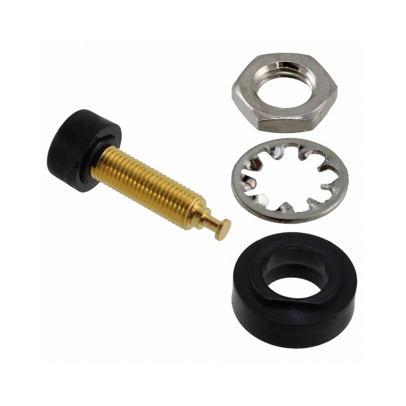 1 pcs : 2854-0 - CONN BANANA JACK TURRET BLACK