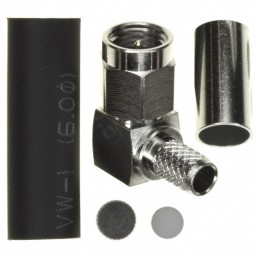 1 pcs : CONSMA012-R58 - CONN SMA PLUG R/A 50 OHM SOLDER