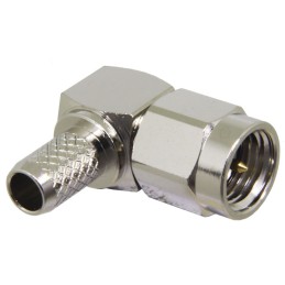 1 pcs : CONSMA012-R58 - CONN SMA PLUG R/A 50 OHM SOLDER