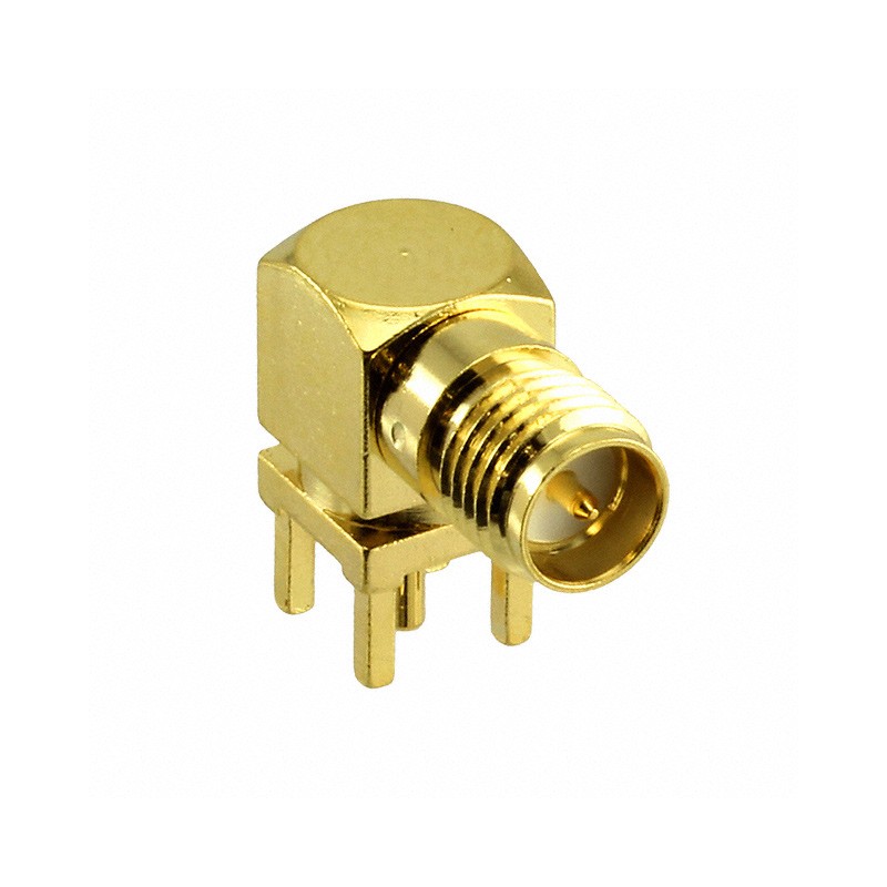 1 pcs : CONREVSMA002-G - CONN RP-SMA RCPT R/A 50 OHM PCB