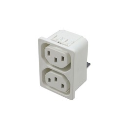 1 pcs : 4751-2111-22 - PWR ENT RCPT IEC320-2-2F PNL QC