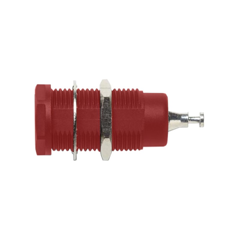 1 pcs : 6387-ST-T-2 - CONN BANANA JACK TURRET RED