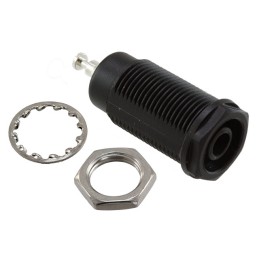 1 pcs : 6387-ST-T-0 - CONN BANANA JACK TURRET BLACK