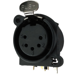 1 pcs : IO-XLR5-F-EH - CONN RCPT FMALE XLR 5POS SOLDER
