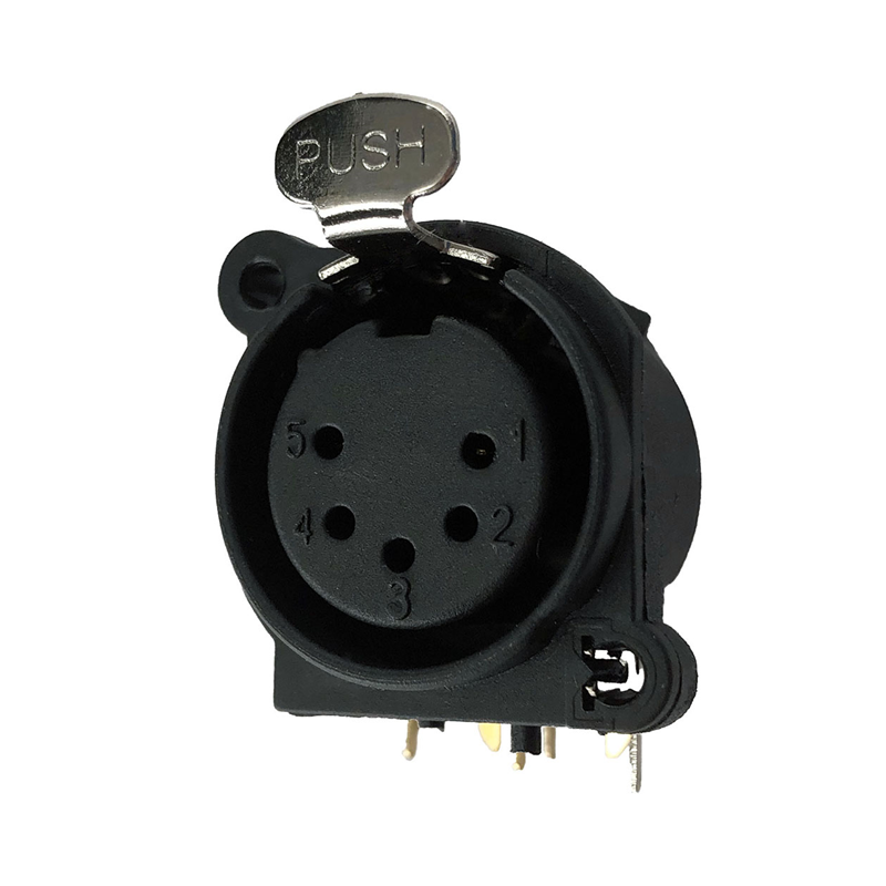 1 pcs : IO-XLR5-F-EH - CONN RCPT FMALE XLR 5POS SOLDER