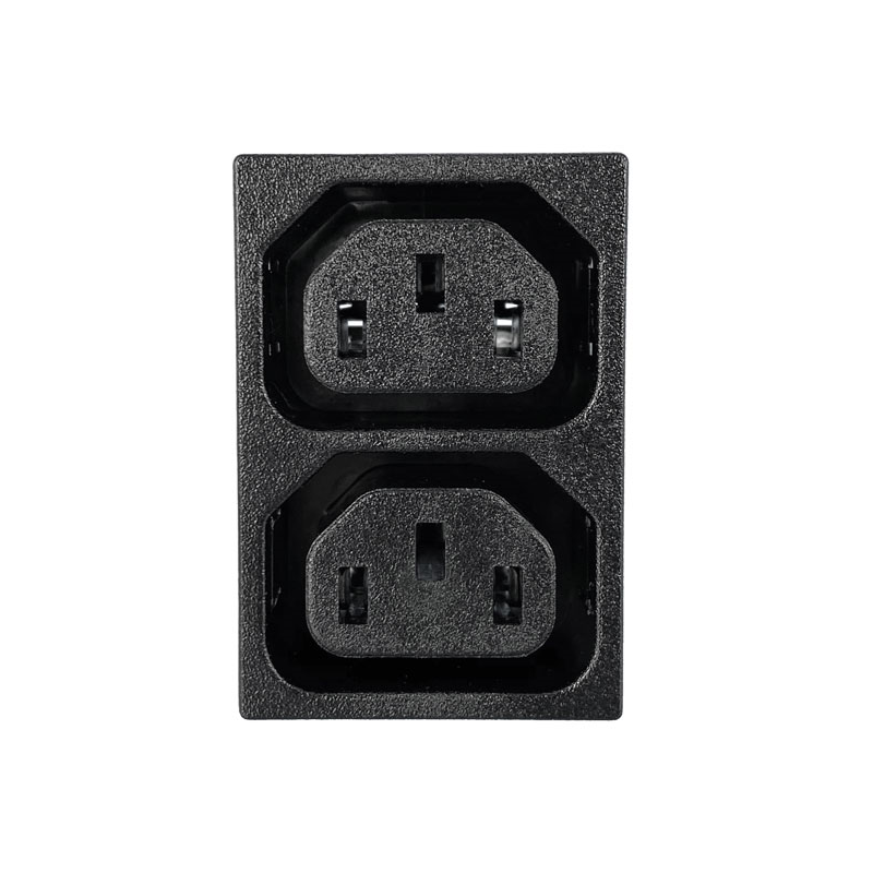 1 pcs : 742W-15/04 - PWR ENT RCPT IEC320-2-2F PNL QC