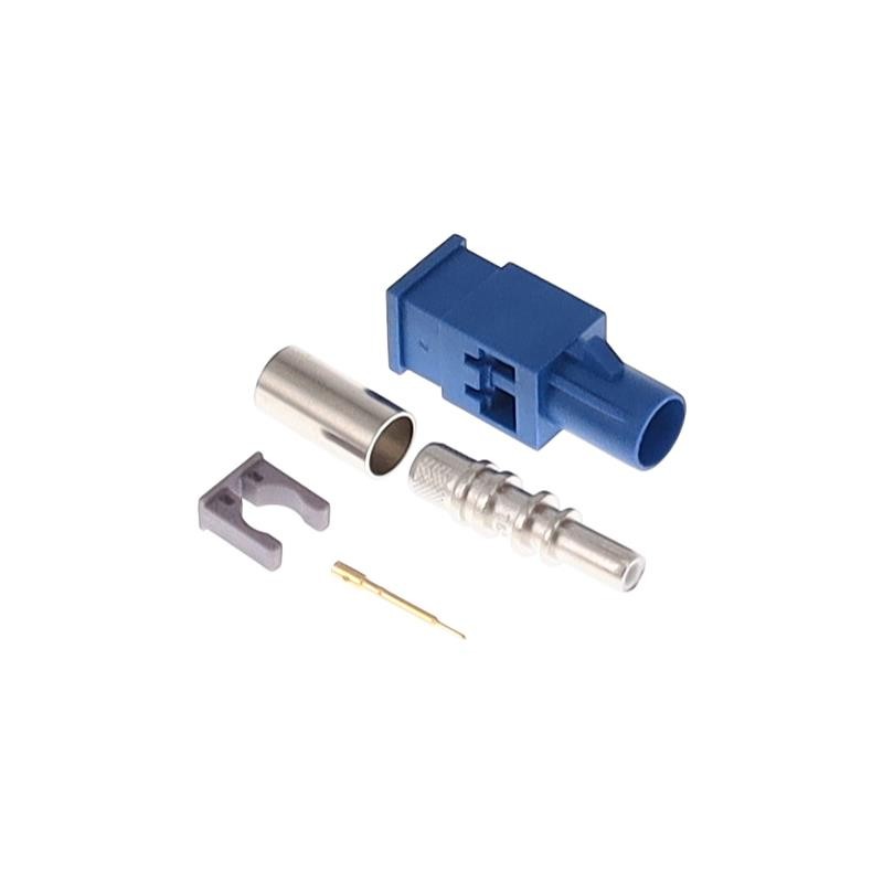 1 pcs : FK0MCG - FAKRA GEN 1 CODE C BLUE MALE PLU