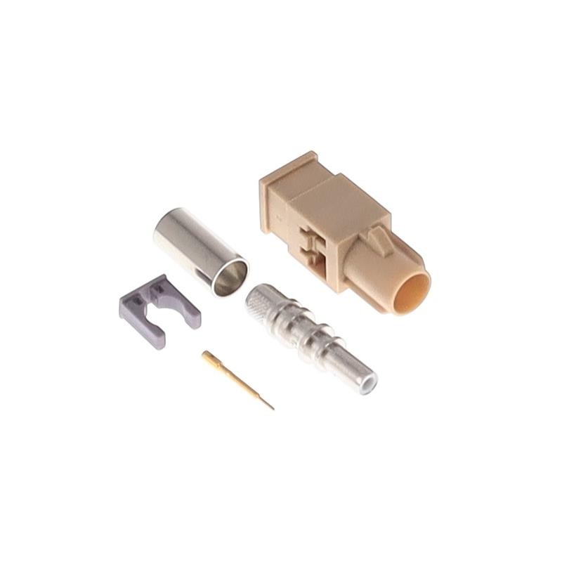 1 pcs : FK0MIG - FAKRA GEN 1 CODE I BEIGE MALE PL