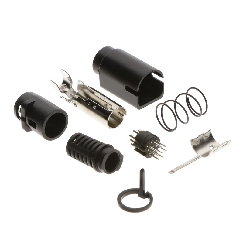 1 pcs : KMDLAX-8P-KPPSR - CONN PLUG MALE MINI DIN 8POS SLD