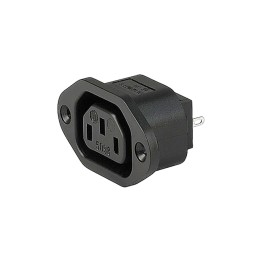 1 pcs : 6182.0031 - PWR ENT RCPT IEC320-2-2F PNL QC