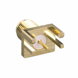 1 pcs : CONSMA020.062-G - CONN SMA FML EDGE MNT 0.062' PCB