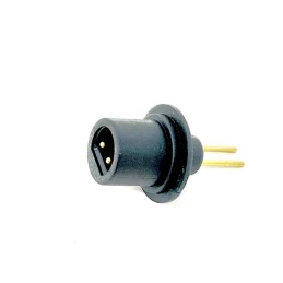 1 pcs : JACK-KM2-PANEL-BK(R) - WATERPROOF JACK, 2 PIN MALE