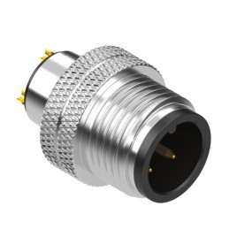 1 pcs : 50-00986 - CONN PLUG MALE 3P GOLD SLDR CUP