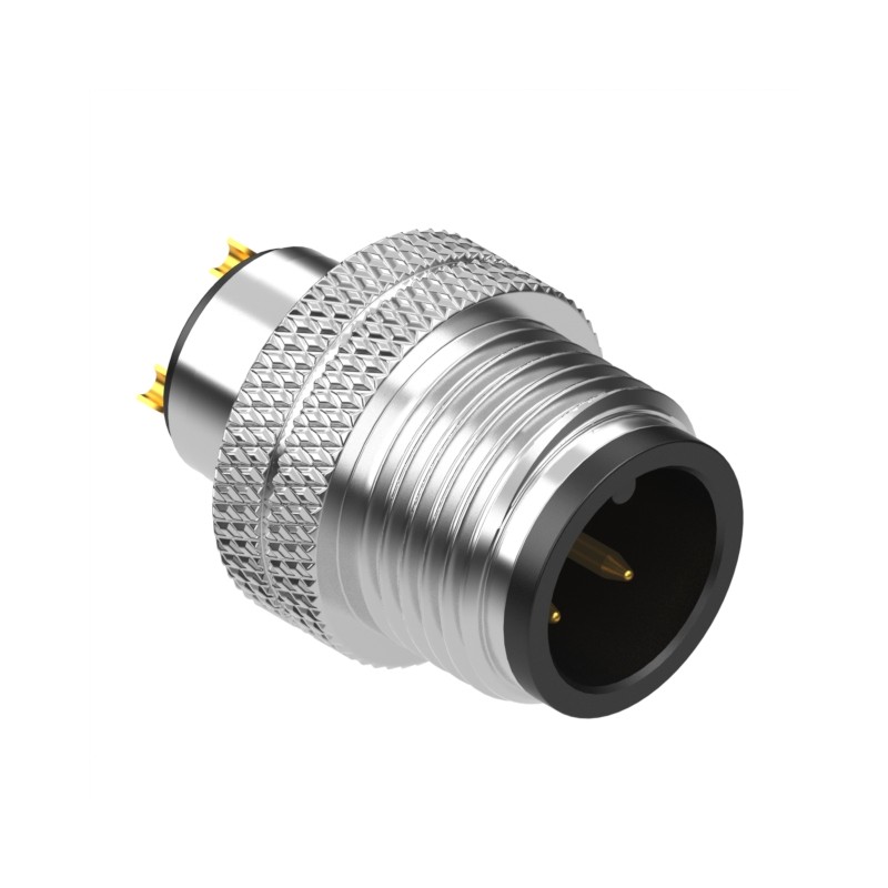 1 pcs : 50-00986 - CONN PLUG MALE 3P GOLD SLDR CUP