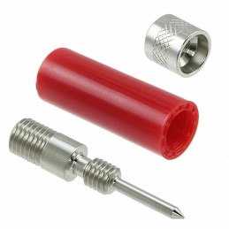1 pcs : 1670 - CONN TIP PLUG SOLDERLESS RED