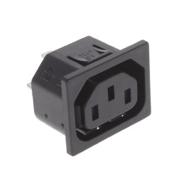 1 pcs : 4724.0100 - PWR ENT RCPT IEC320-2-2F PNL QC