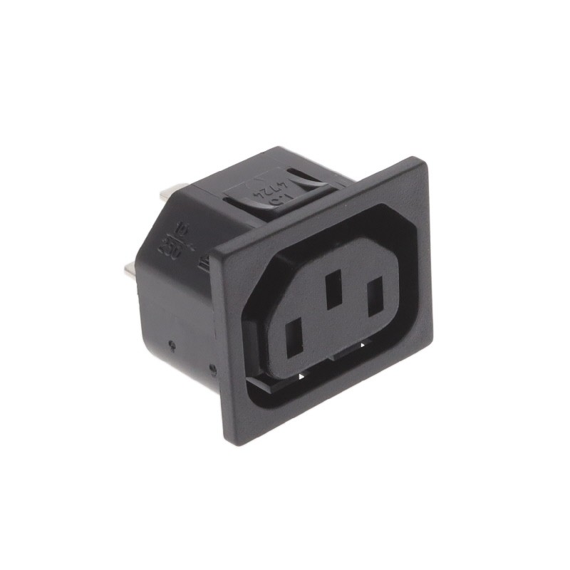 1 pcs : 4724.0100 - PWR ENT RCPT IEC320-2-2F PNL QC