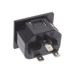 1 pcs : 4724.0100 - PWR ENT RCPT IEC320-2-2F PNL QC