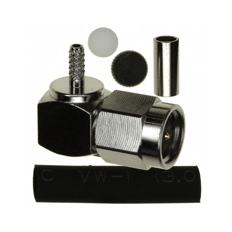 1 pcs : CONSMA012-R178 - CONN SMA PLUG R/A 50 OHM SOLDER