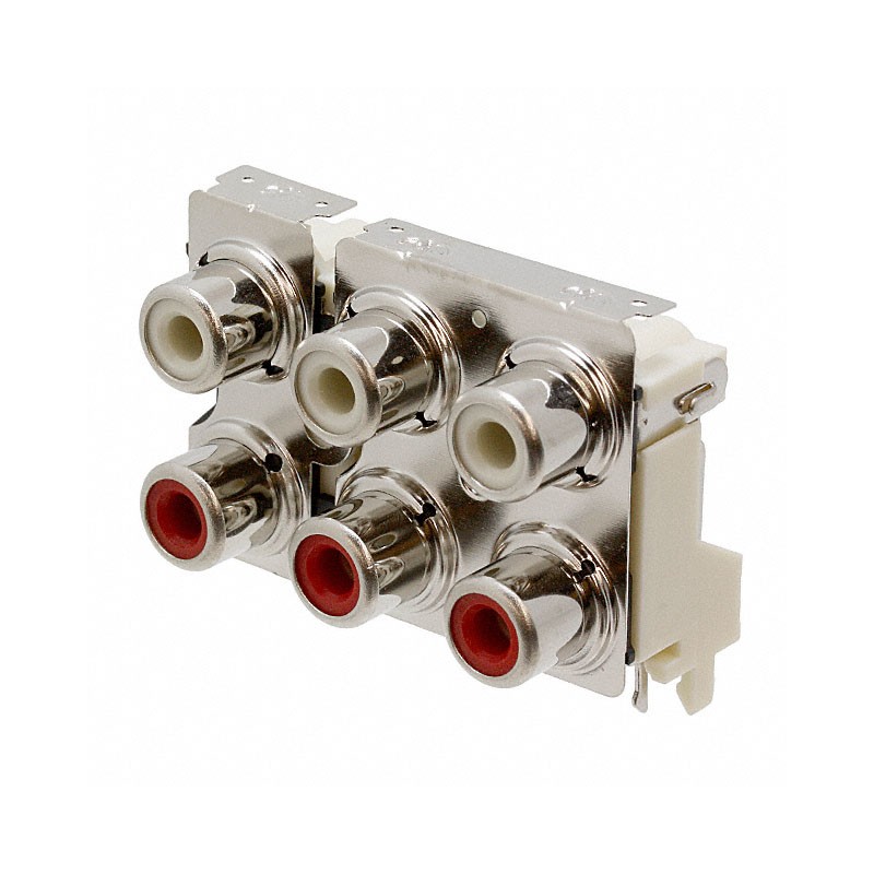 1 pcs : PJRAS3X2S01X - CONN RCA JACK MONO 3.2MM R/A