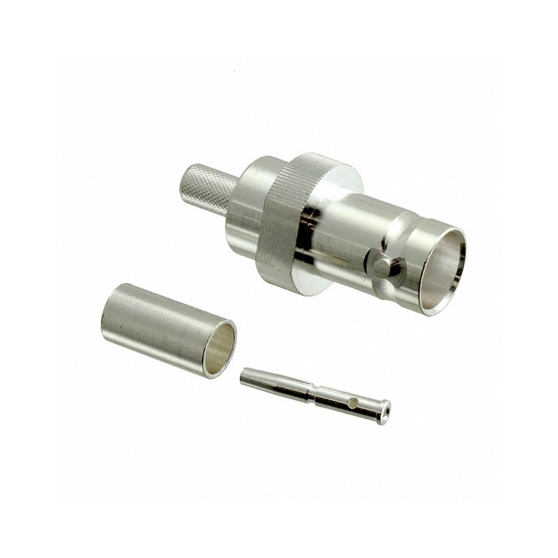 1 pcs : 1-1337442-0 - CONN BNC JACK STR 50 OHM SOLDER