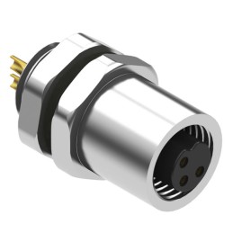 1 pcs : 54-00102 - CONN RCPT FMALE 3P GOLD SLDR CUP