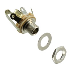 1 pcs : 12B - CONN JACK STEREO 6.35MM PNL MNT