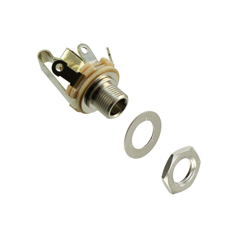 1 pcs : 12B - CONN JACK STEREO 6.35MM PNL MNT