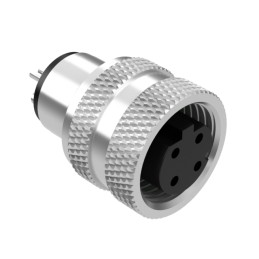 1 pcs : 50-01028 - M12 D-CODE 4POS RCPT MOLDING