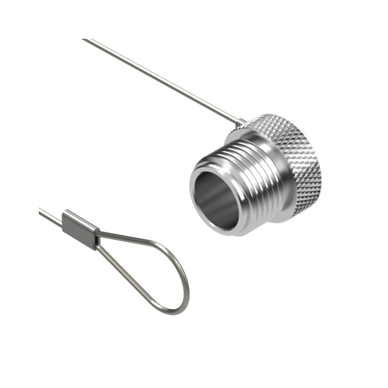 1 pcs : 55-00153 - CONN CAP M12 W/LEASH