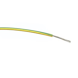 500 pcs - RS PRO Green/Yellow 0.5 mm² Hook Up Wire, 20 AWG, 16/0.2 mm, 500m, PVC Insulation