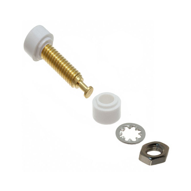 1 pcs : 3542-9 - CONN TIP JACK THRD WHITE