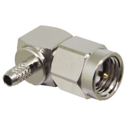 1 pcs : CONSMA012 - CONN SMA PLUG R/A 50 OHM SOLDER