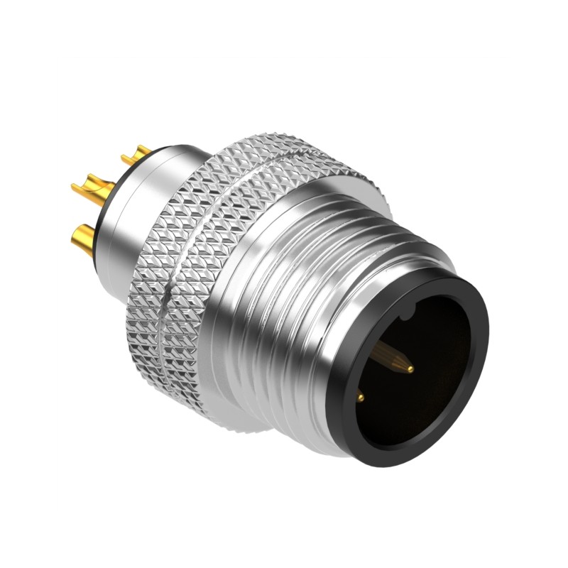 1 pcs : 50-00987 - CONN PLUG MALE 4P GOLD SLDR CUP