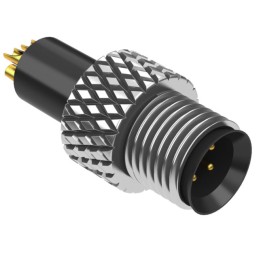 1 pcs : 50-00602 - CONN PLUG MALE 4P GOLD SLDR CUP