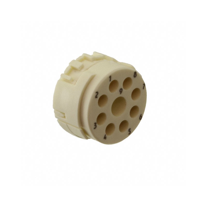 1 pcs : 1170050000 - CONN MALE INSERT 9POS GOLD CRIMP