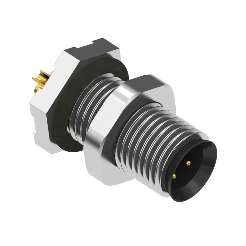 1 pcs : 54-00095 - CONN PLUG MALE 3P GOLD SLDR CUP