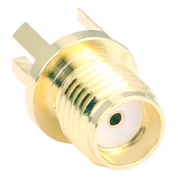 1 pcs : CONSMA003.062-G - CONN SMA RCPT STR 50OHM EDGE MNT