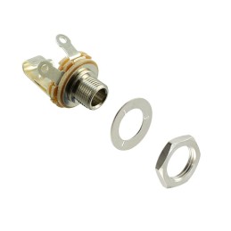 1 pcs : 12A - CONN JACK MONO 6.35MM PNL MNT