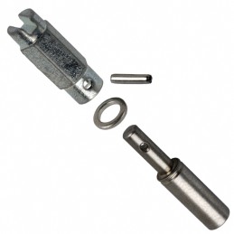 1 pcs : 201389-1 - CONN JACKSCREW SHORT-SHORT FMALE