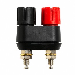 1 pcs : 6884 - CONN BIND POST DL FLUTD BLK/RED
