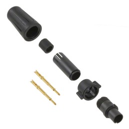 1 pcs : EN2C2M20G2W - CONN PLUG MALE 2POS GOLD CRIMP