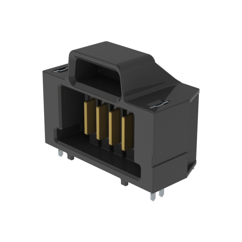 1 pcs : UMPT-04-01-L-RA-WT-P-TR - CONN HDR 4POS 2.00MM R/A SLDR