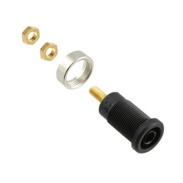 1 pcs : 72912-0 - CONN BANANA JACK THRD BLACK