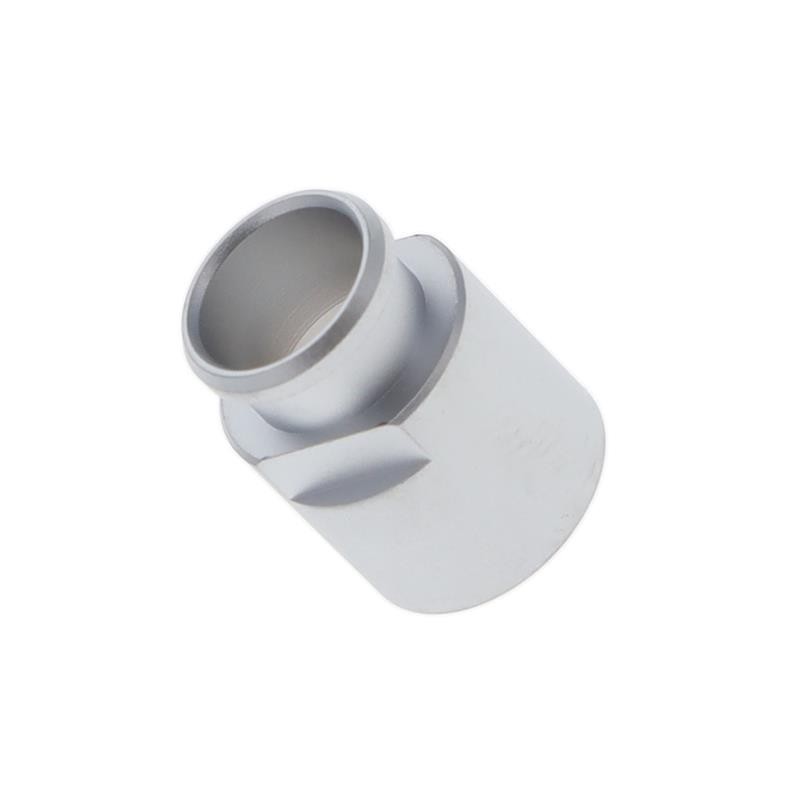 1 pcs : FFM.1B.131.LC - CONN BACK-NUT COLLET SILVER