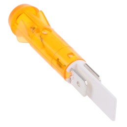 1 pcs - Arcolectric (Bulgin) Ltd Orange Neon Panel Mount Indicator, 110V ac, 9.5mm Mounting Hole Size