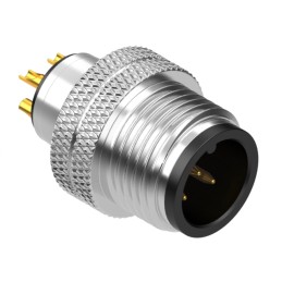 1 pcs : 50-00988 - CONN PLUG MALE 5P GOLD SLDR CUP